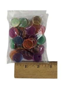 Bingo Chips with Metal Ring (100ct)