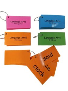 Language Arts Flash Cards