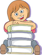 Girl Student with Books